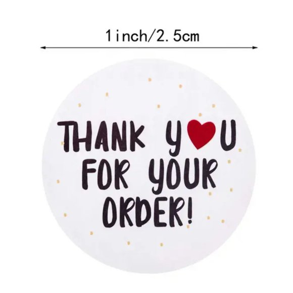 500 pcs Thank you for your order stickers - Picture 2 of 2